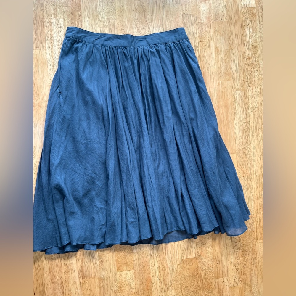 J. Crew Deep Blue Skater Skirt